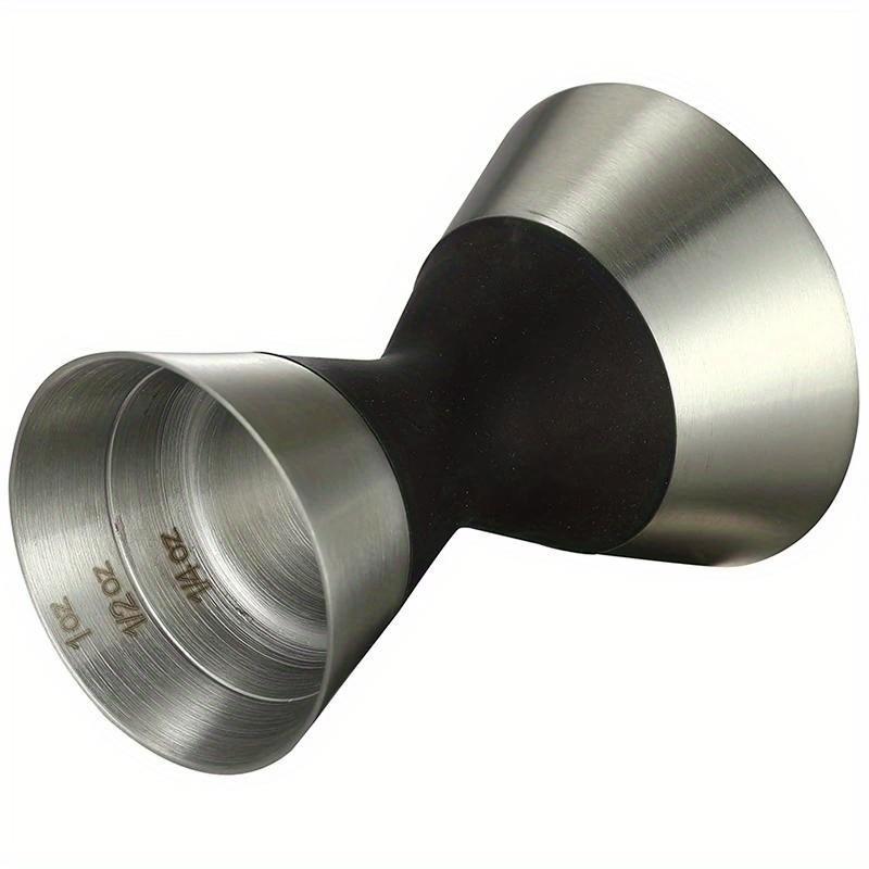 Stainless Steel Creative Double Head Measuring Cup Bar Cocktail Mixing and Measuring Instrument with Graduated Line Ounce Cup
