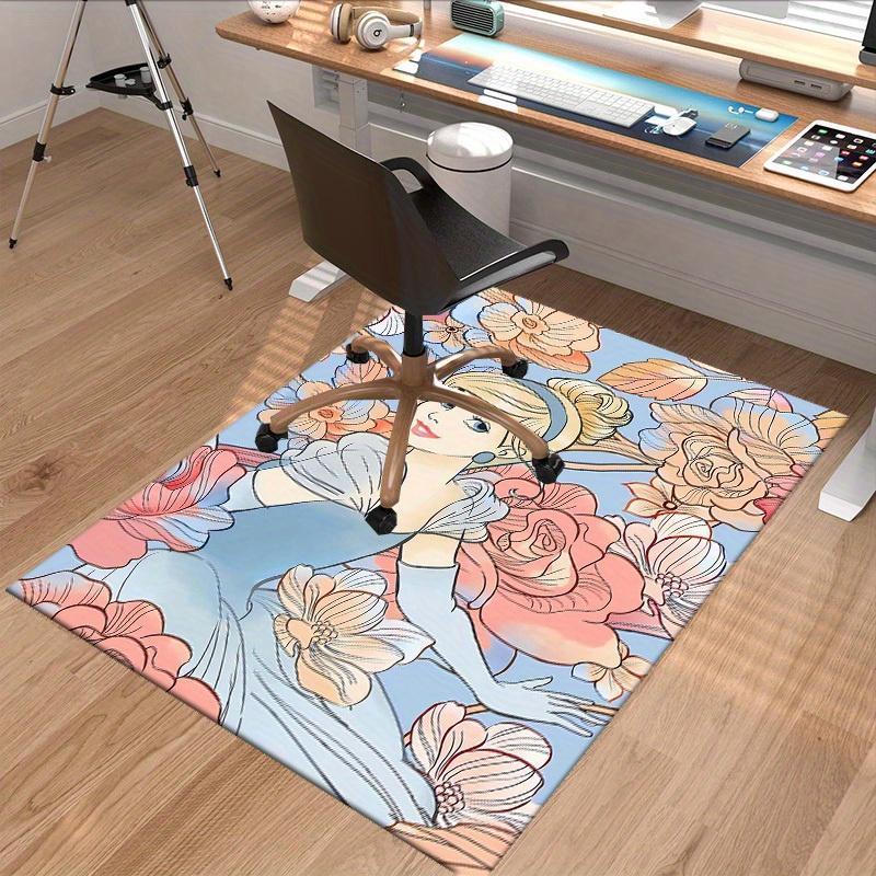 1pc, Cinderella Floral Rug - Home Decor Carpet, Office Chair Mat, Outdoor Rug Gift for FriendsP045