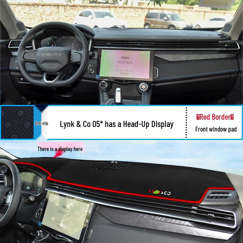 

Sunshade Heat Insulation Mat for Lynk & Co 05 Center Console Dashboard Interior Modification