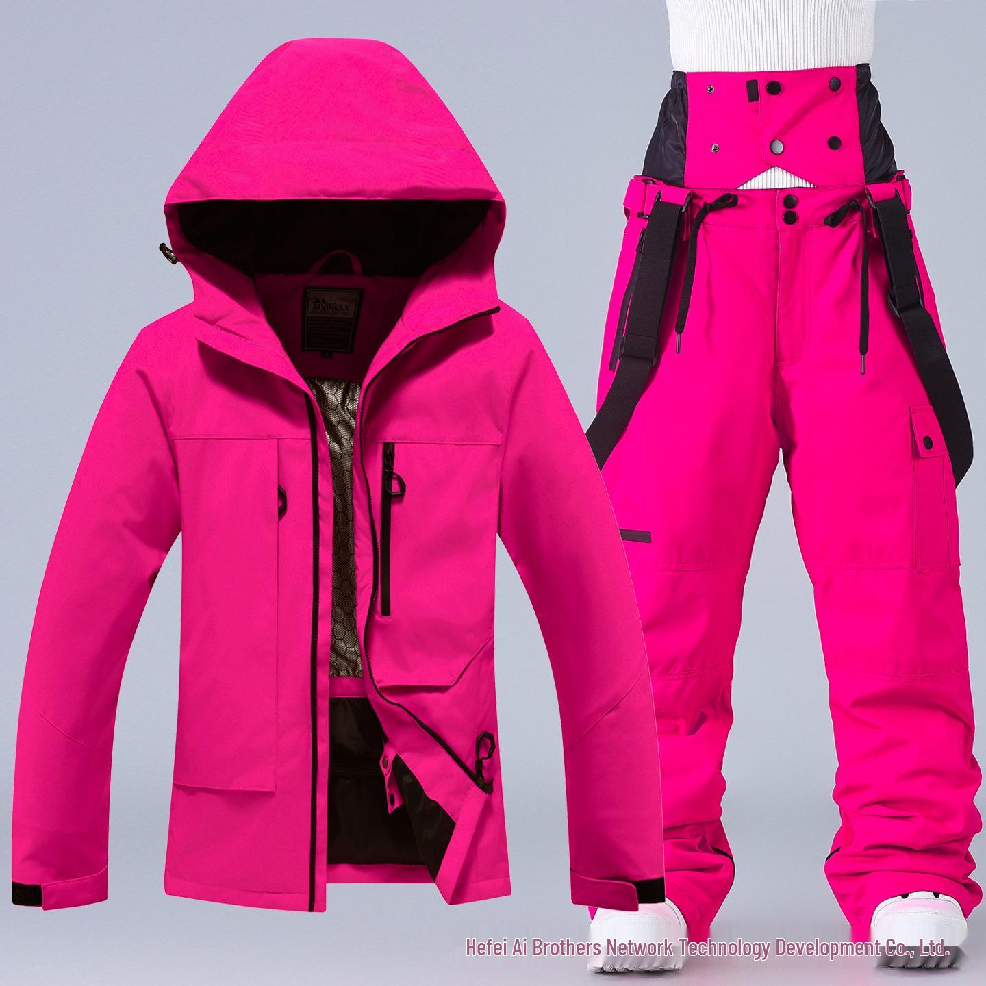 

Уличный зимний лыжный костюм: Ветрозащитный, Водонепроницаемый и Утепленный для мужчин и женщин XL