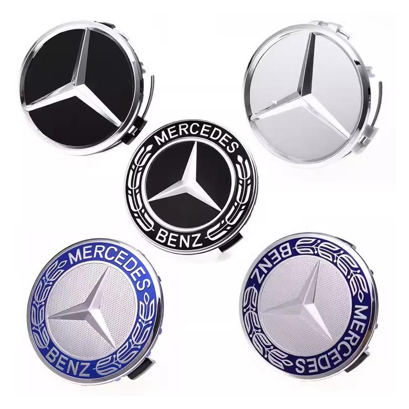 4Pcs Car Wheel Center Hub Caps Emblem Covers Decor Accessories For Mercedes Benz AMG GLE GLC W204 W205 W203 W211 W212 W213 W169 OD5