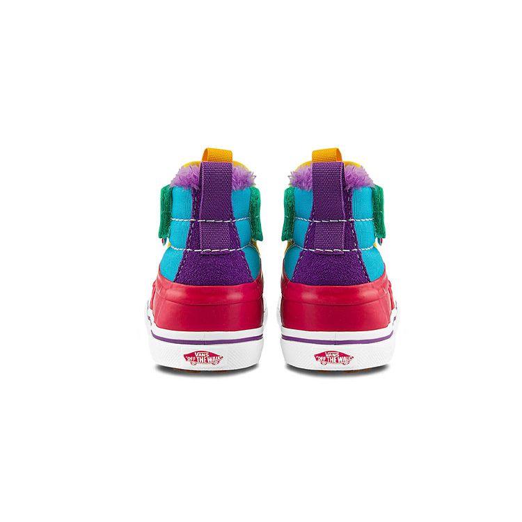 Vans Slip-On Series Comfortable Versatile High-Top Walking Shoes Baby Shoes Red Orange Green VN0A5FC72KN