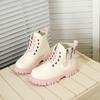Children Leather Boots Girls  Autumn Winter  Casual Comfortable Short Boots Warm Kids Versatile Anti-slip Cotton Boots