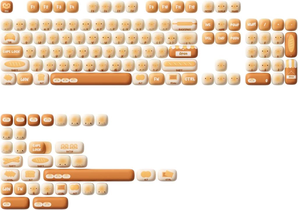 Bun Wonderland Keycap Set MOG Profile PBT Dyed Sub Keycap 138 Keys [Akko]