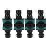4PCS Dual Head Garden Hose Connector Plastic Plastic Hose Quick Connector  Greenhouse Gardening
