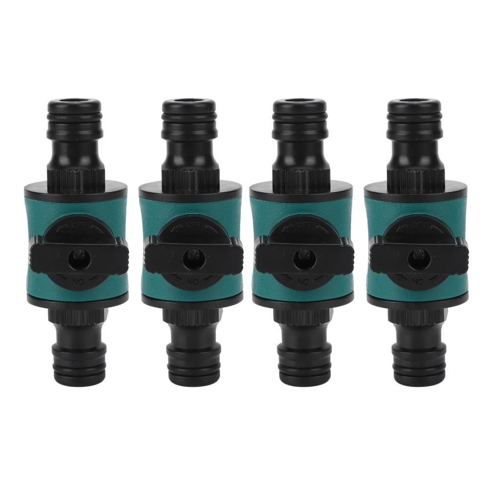4PCS Plastic Hose Quick Connector Dual Head Plastic Hose Quick Connector Outdoor Watering