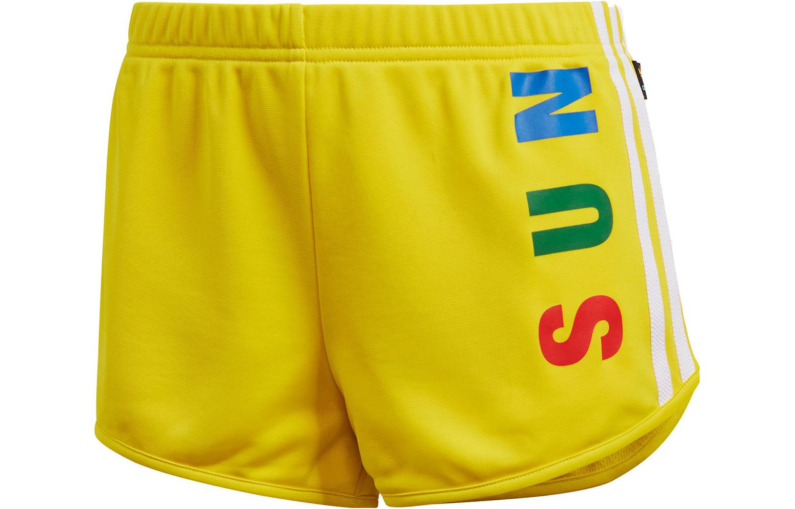 Adidas Originals Casual Shorts Women s Yellow Moderate fr9074 36