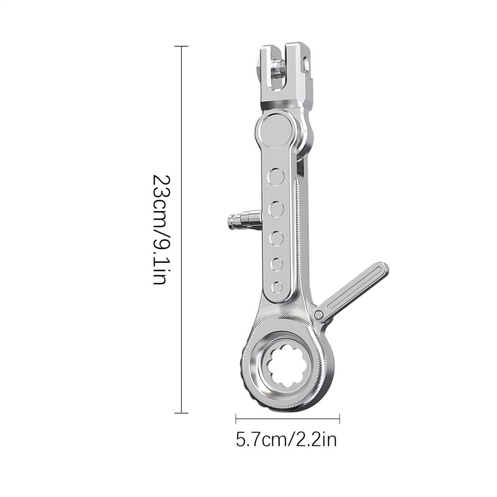 Alloy Motorcycle Kickstand - Motorbike Foot Side Support Adjustable Parking Kickstand for Electric Motorbik for Men Women Boys