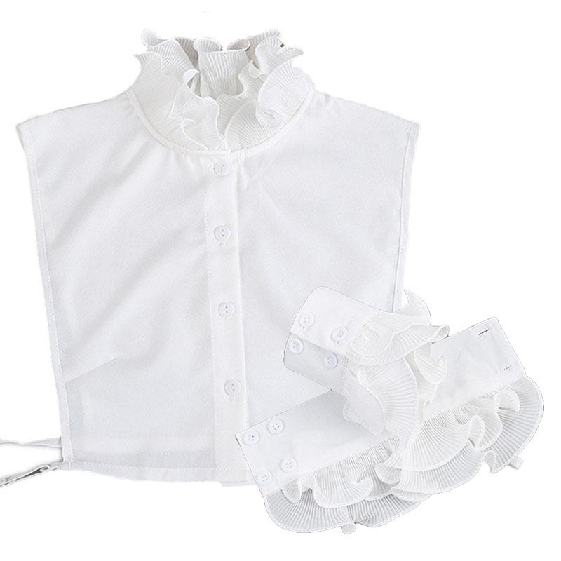 

Чоловічі сорочки Набори з фальшивим коміром і фальшивими манжетами Знімна половина сорочки Фальшивий комір+рукави Формальний одяг Сорочка Знімний набір коміра