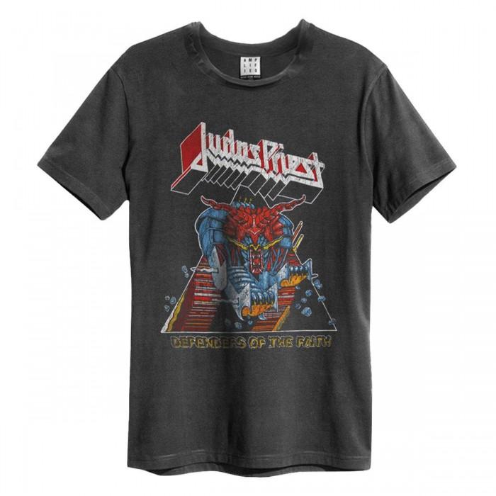 Maglietta amplificata unisex per adulti Defenders Of The Faith Judas Priest L carbone