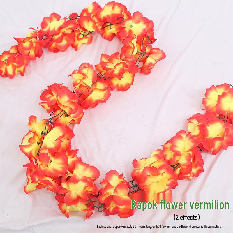 Artificial Chrysanthemum Vines for Cemetery and Memorial Decor - Silk and Plastic Hanging Floral Decoration