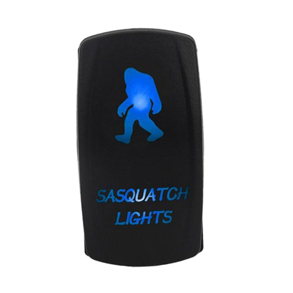 Black Sasquatch Rocker Switch 12V/24V 5Pin for RV Conversion LED