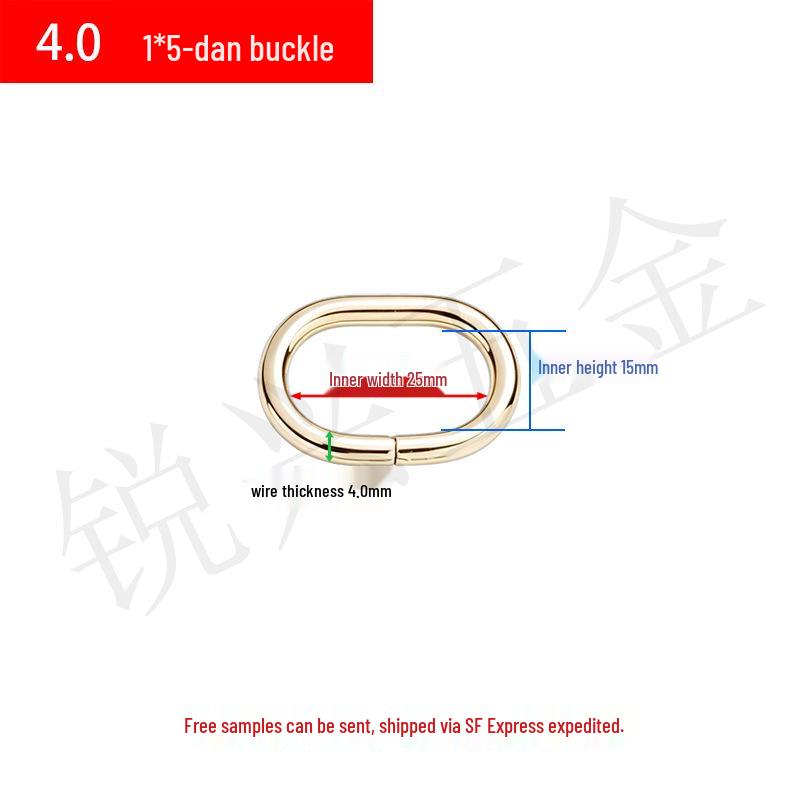 Metal D-Ring Oval Buckle for Luggage, Straps & Hardware Accessories