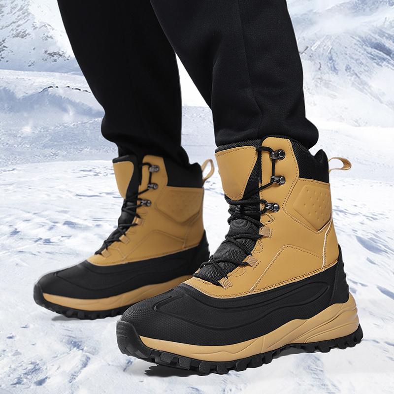 39-48 Winter Herren Übergröße Winter Plus Samt Verdickung Warme Schnee Baumwollschuhe Schneestiefel