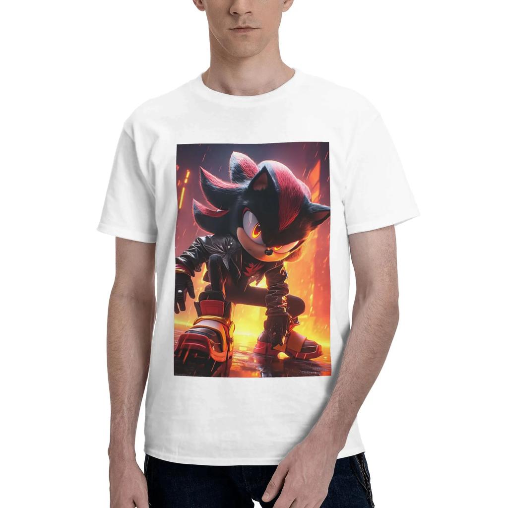 Shadow The Hedgehog 100 Cotton TShirt Mens Fashion T Shirts Men Crew Neck Short Sleeve S6XL