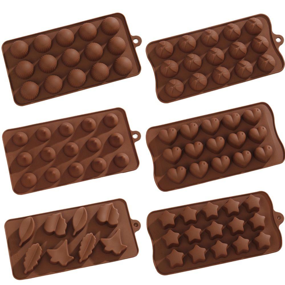 Handmade Design Silicone Chocolate Mold Non-Stick Surface Pudding Mold  Dessert Baking