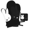 Miffy Heat-Resistant Pot Holders and Oven Mitts, Stylish and Cute Oven Mitts with Anti-Slip Scalding and Anti-Slip Design, Set of 3, Kitchen Mitts, He