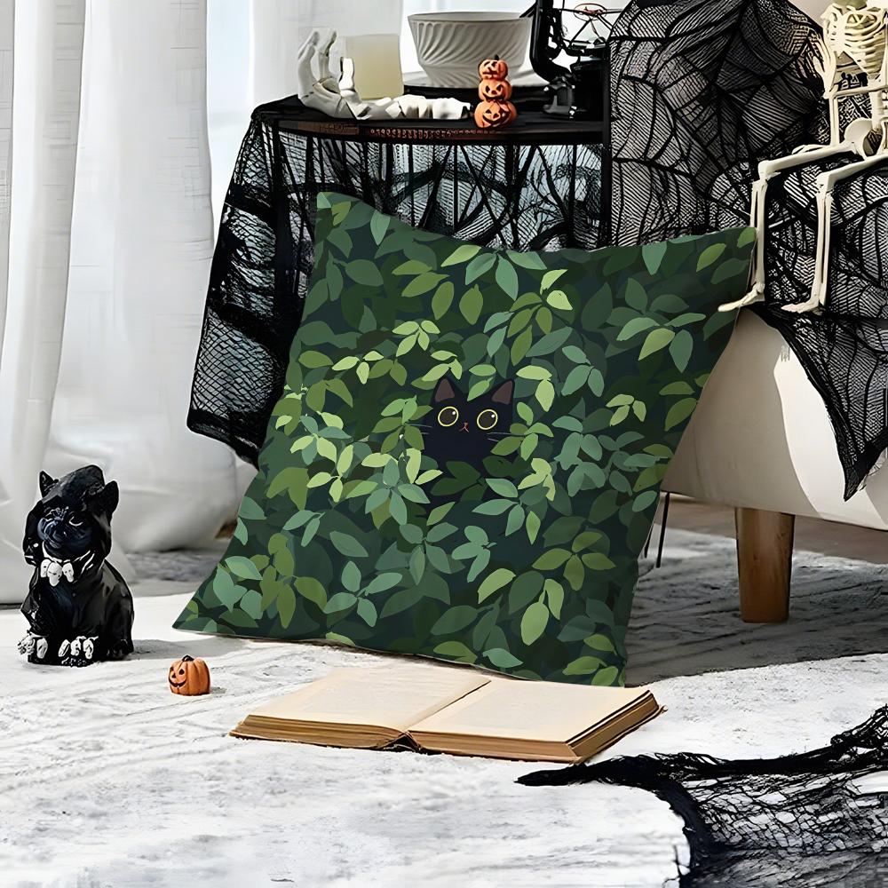 Cute Cat Cushion Cover Printed Decorative Cushion Dakimakura Cover 45x45 50x50 For Home Room Sofa Pillowcase