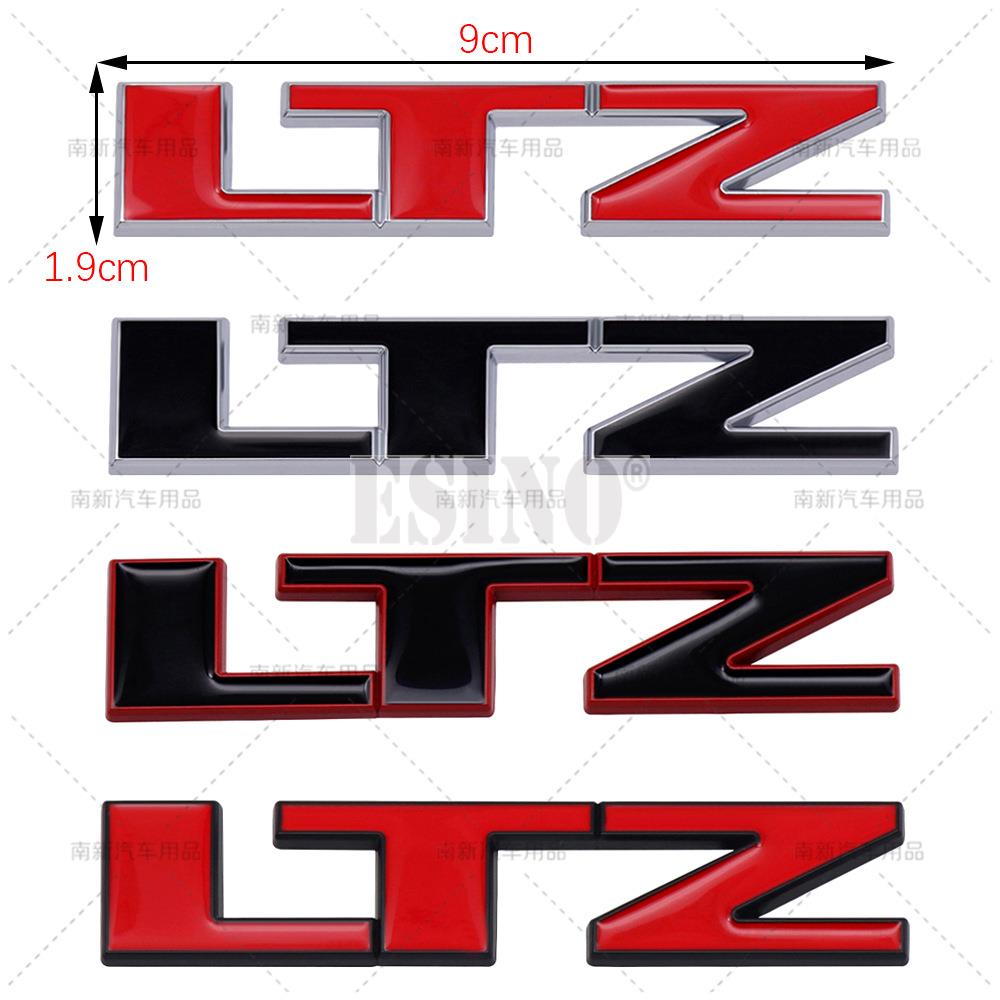 Style de voiture 3D LTZ Badge Autocollant Alliage de Zinc Métallique Carrosserie Coffre Arrière Autocollant Emblème pour Chevrolet Silverado Cruze Spark