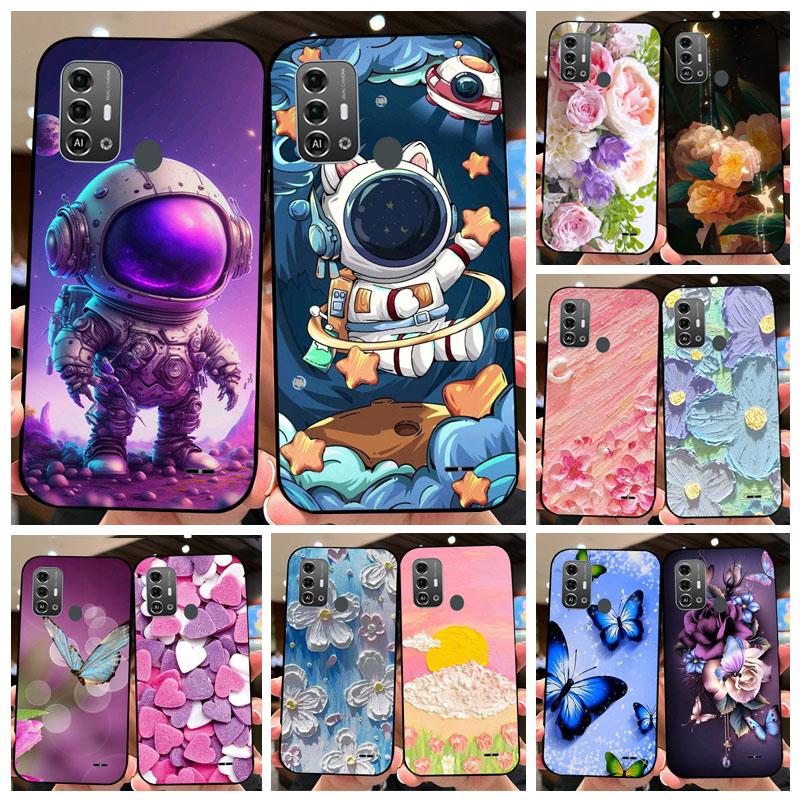 Cases For ZTE Blade A53 Pro Cute Astronaut Fashion Shockproof Soft Bumper For ZTE Blade A53 Pro Coque Funda Floral Coque Shell
