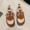 Autumn winter new women's casual cotton shoes retro  lace up cold resistant warm simple comfortable women's shoes