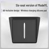 Wireless Charging Silicone Pad for Tesla Model Y/3 Center Console Interior Decoration