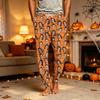 Men's Casual Pajama Pants with Pockets for Halloween Themed Wear