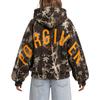 Unisex Letter Camouflage Print Hoodie - Winter Long Sleeve Pullover