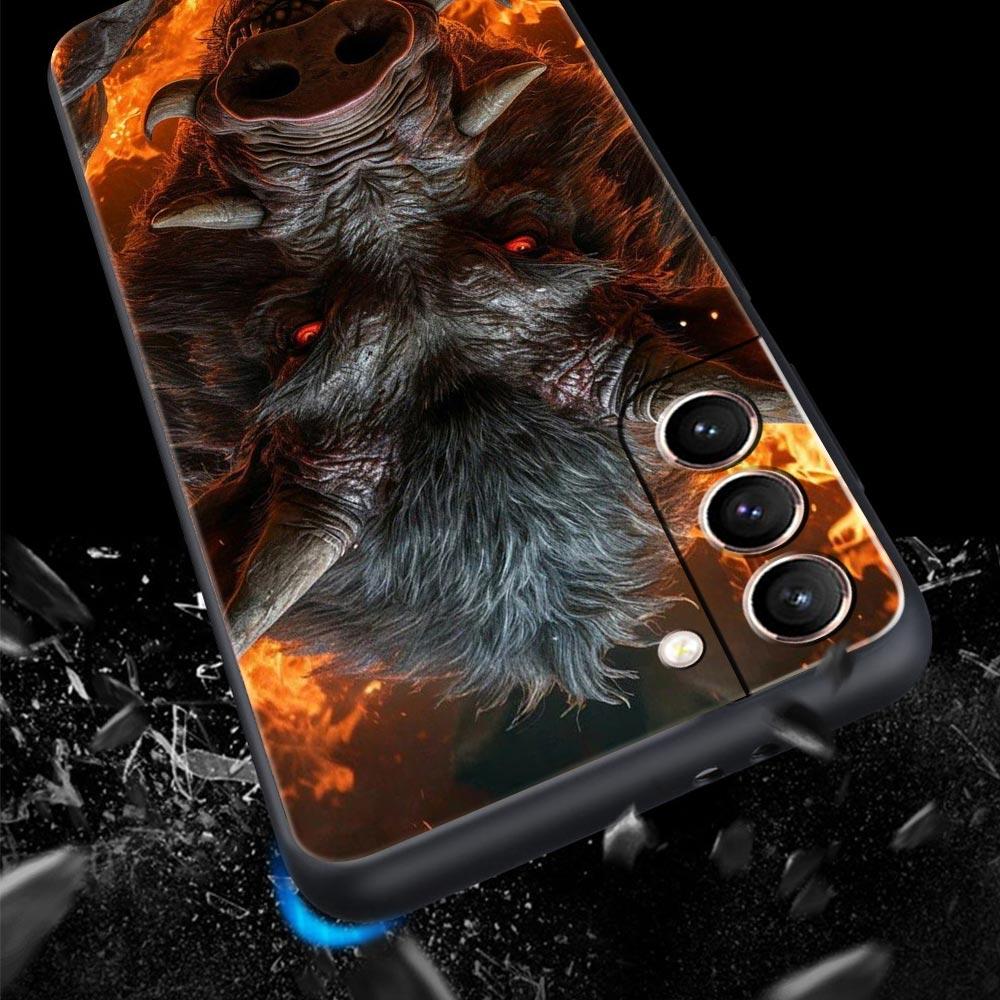 Wild Boar Phone Case Cover for Samsung Galaxy S26 S25 S24 S23 S22 S20 S21 FE Ultra S25 Edge Plus 5G Soft TPU Shell Fundas Capas