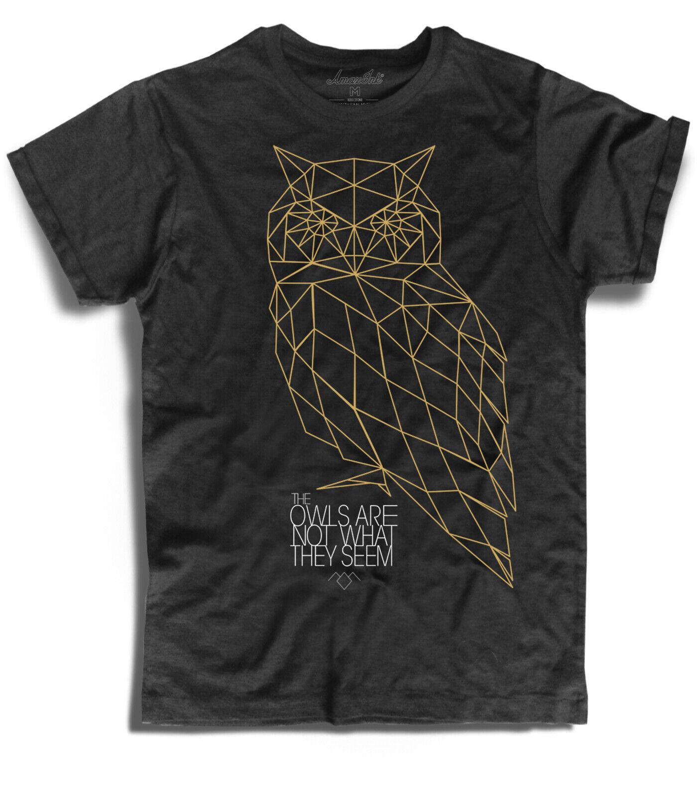 Мужская футболка унисекс  Совы не те, кем кажутся  из Твин Пикс с совой и Лорой Палмер, культовая XXXXL