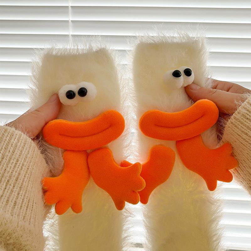 Raupen Plüsch Bodensocken, Lustige Tier Kniehohe Haussocken, Ultraweich für Damen Herren Jugendliche, Gemütliches Unisex Geschenk Weihnachtsstrumpf