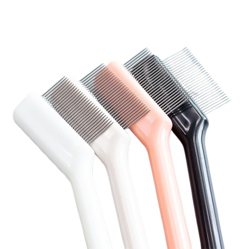 Double Headed Eyebrow Brush Steel Needle Eyelash Comb Contouring Eye Brow Eyeliner Makeup Brushes Eyes Blending Cosmetic Brushes