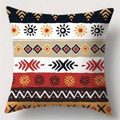 Home Decor Bohemian Aztec Pattern Throw Pillow Covers Pattern Cushion Cover Suitable For Sofa Bedroom Car Pillow Cover