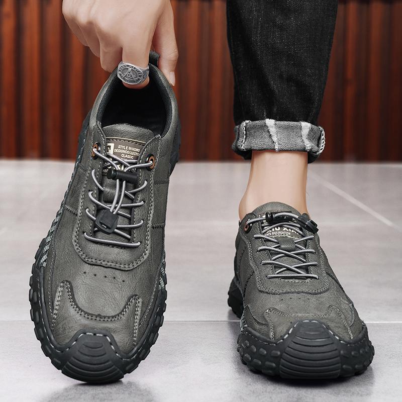 Mens Moccasin Shoes Retro Cow Leather Shoes Men Loafers Handmade Casual Leather Shoes Moccasins Men Flats Shoes