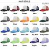 1PC Fashion Unisex Plain Baseball Cap Adjustable Trucker Flat Visor Cap Snapback Mesh Curved Men Women Casual Sun Summer Hat