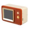 Retro Speaker TV Shaped Multifunctional Fashionable Time Speaker for Home Outdoor Use