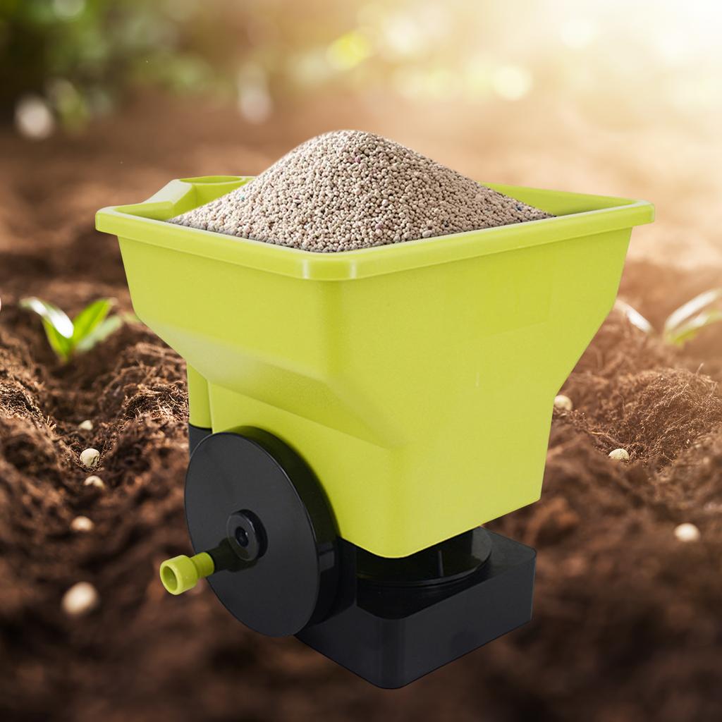 Multi-Purpose Rotary Spreader with Adjustable Crank Handheld Grass Seed Spreader for Grass Seed Fertilizer Salt