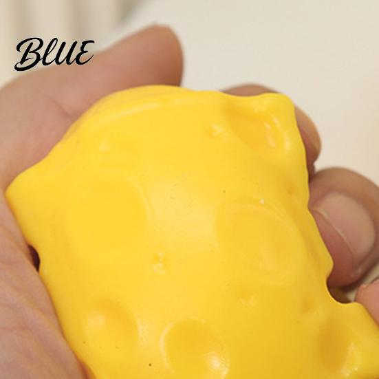 Cheese Sensory Toy 1/2/3Pcs Simulated Cube Squeeze Stress Relief Block Adults Ball Fidget Slow Rising Simulation Food Pinch Anxiety