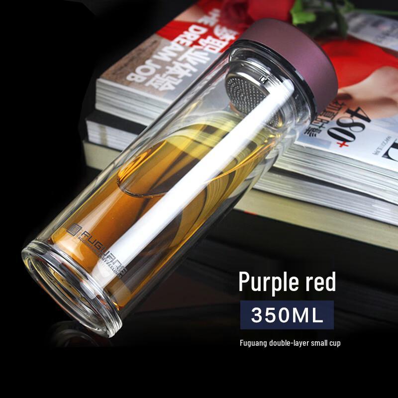 Fuguang Double-Layer Glass Tea & Water Bottle