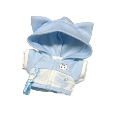 Original 10cm Plush Doll Clothes, Hoodie, Blue, 10cm (Used)