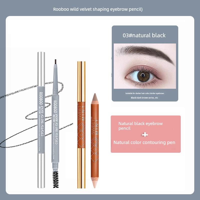 Eyebrow Pencil for Men, Natural-Looking Eyebrow Pencil, Wild Eyebrow Shaping Tool, Dual-Ended, Long-Lasting, Beginner-Friendly