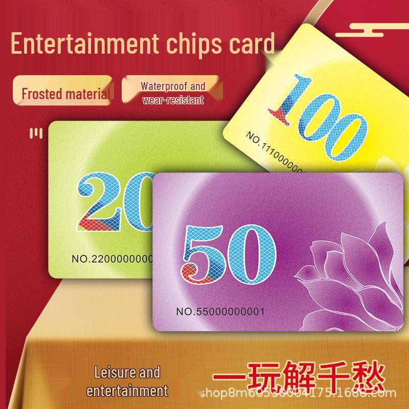 Frosted Double-Sided Mahjong & Chess Plastic Chips