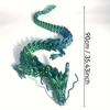 New 90Cm 3D Printed Dragon Full Body Joints That Can Move Home Furnishing And Decoration Figurines Desktop Ornament Children Toy