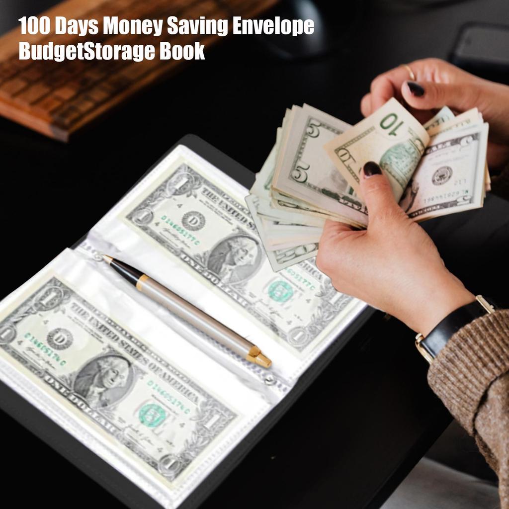 100 days Envelope Challenge Binder Save Savings Challenges Loose-Leaf Binder Budget Binder With Cash Envelopes Money Organizer