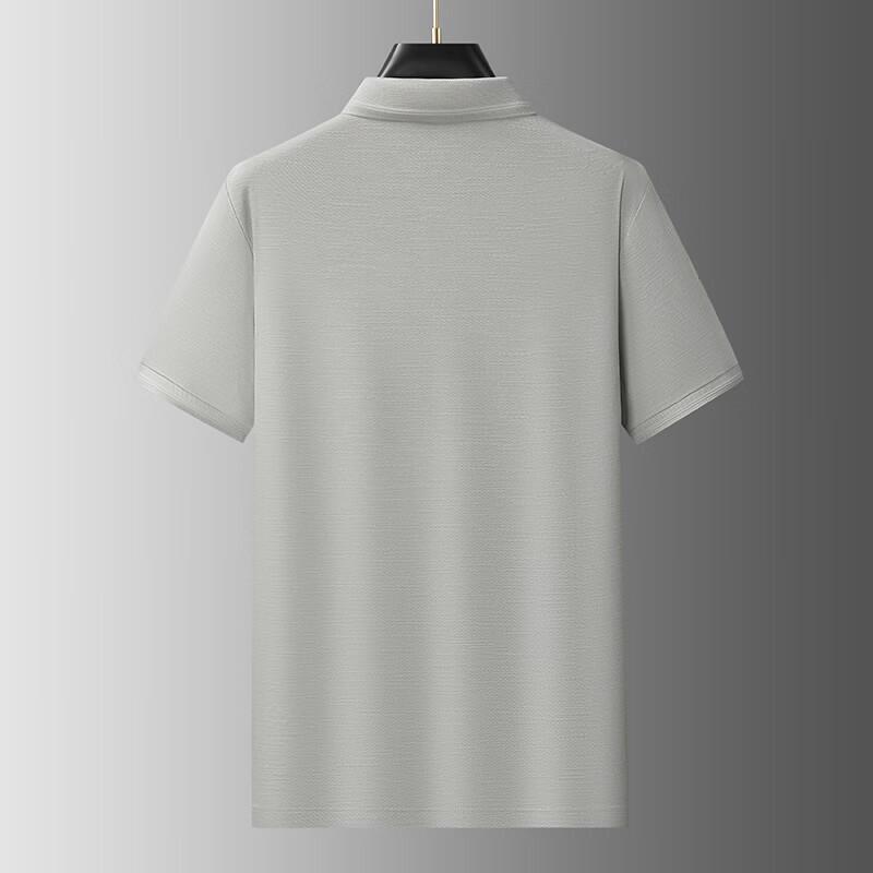 Dibinze Men's Plus Size Business Casual Short Sleeve Polo Shirt