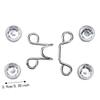 16pcs Detachable Card Slot Design Button Pins Reusable Pant Waist Button Waist Tightener  For Jeans