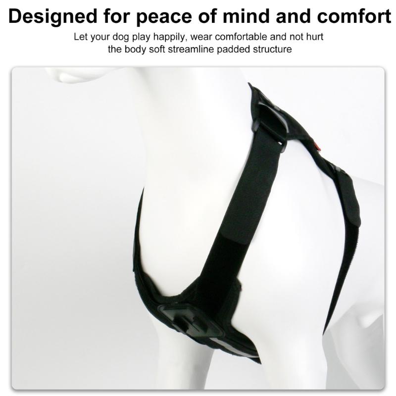 Recording Dog Harness Mount For Action Cameras Easy Clip On Design Adjustable Strap For 8-35kg Active Budding Pets
