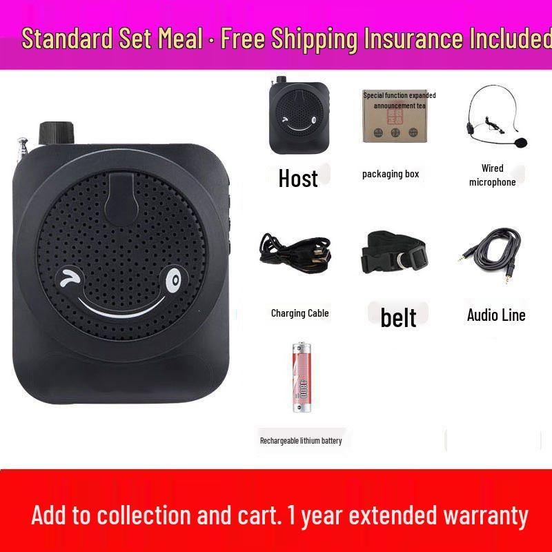 Mini Wireless Little Bee Megaphone: Portable High-Power Speaker for Teachers & Tour Guides