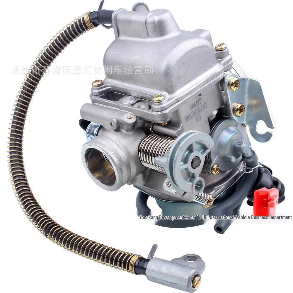 GY6 125/150CC Scooter ATV Beach Motorcycle 24mm Carburetor with Soft Fuel Hose