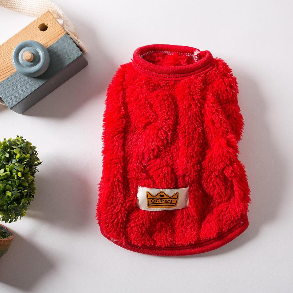 Twisted oboustranná fleecová vesta pro psy – útulná podzimní a zimní mikina pro mazlíčky